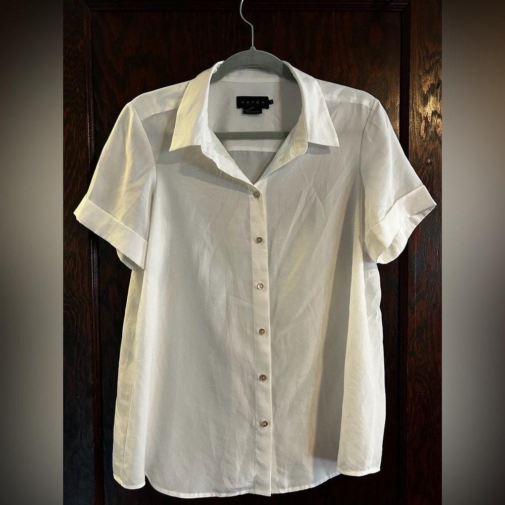 Hatch White Lightweight Blouse Top | 3